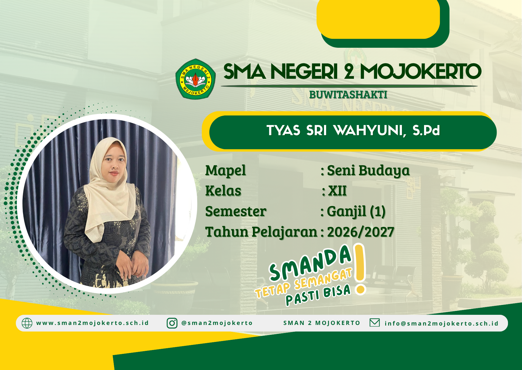 2026/2027 SENI BUDAYA KELAS XII SEMESTER 1