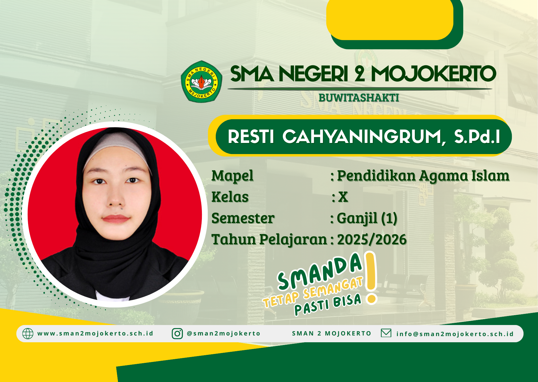 PENDIDIKAN AGAMA ISLAM DAN BUDI PEKERTI X SEMESTER 1