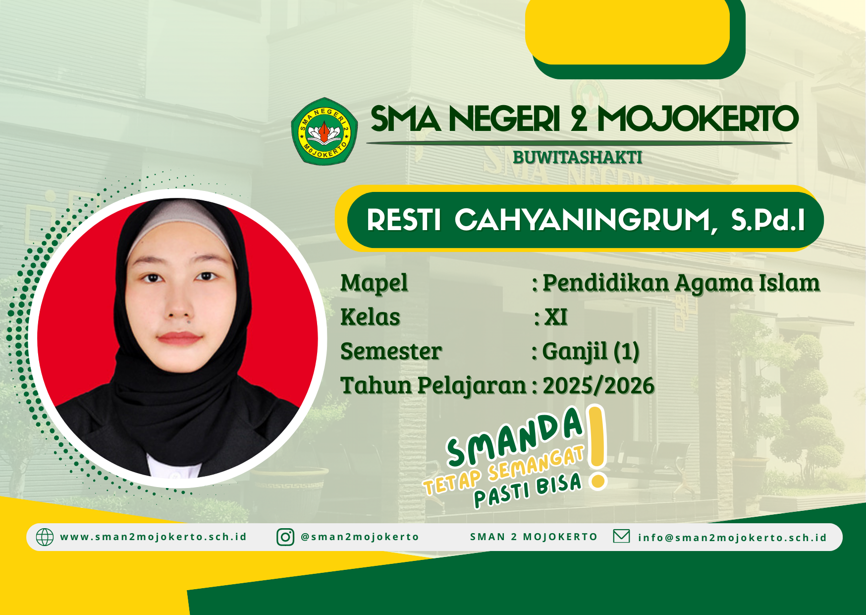 PENDIDIKAN AGAMA ISLAM DAN BUDI PEKERTI XI SEMESTER 1