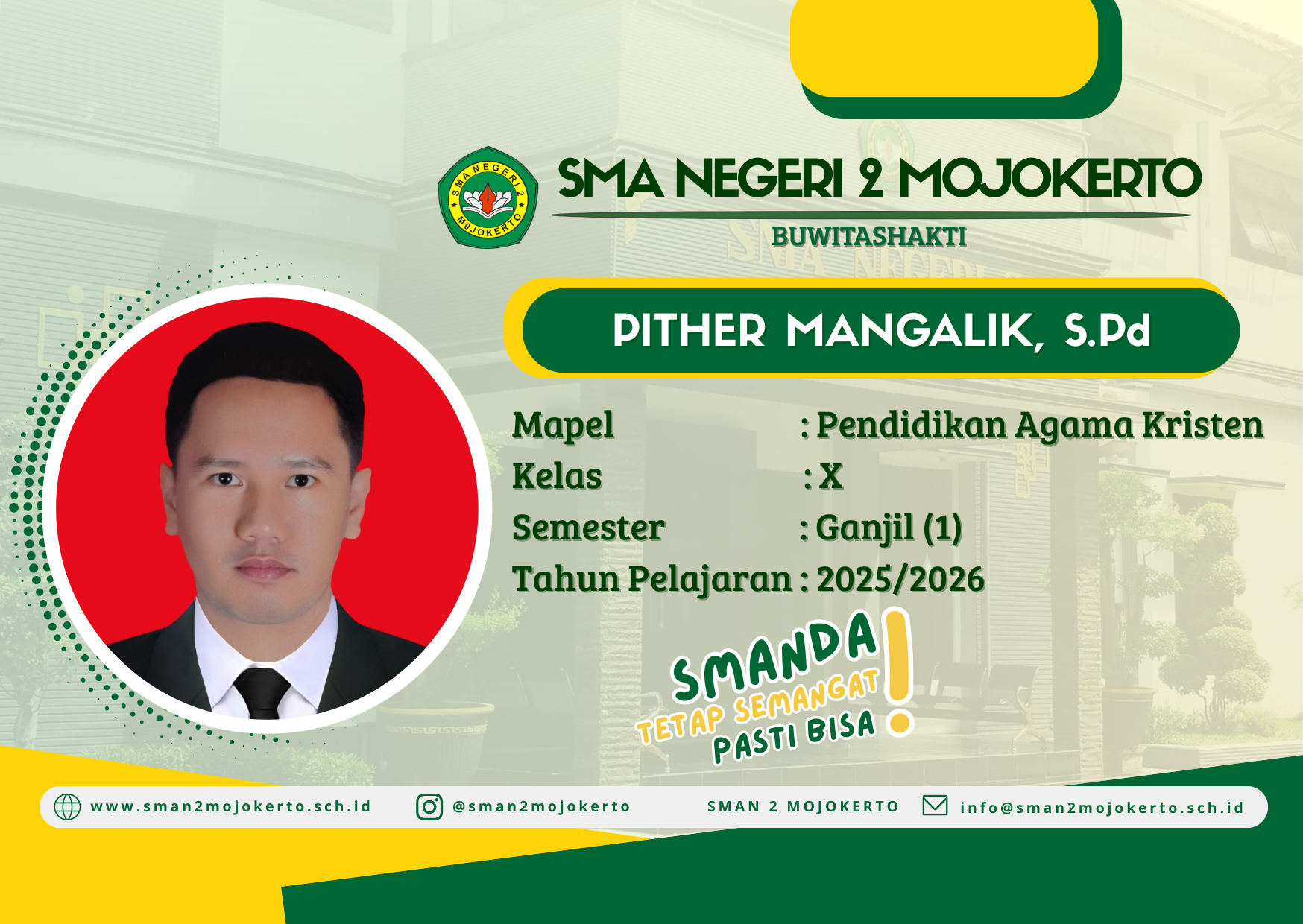 PENDIDIKAN AGAMA KRISTEN DAN BUDI PEKERTI X GANJIL