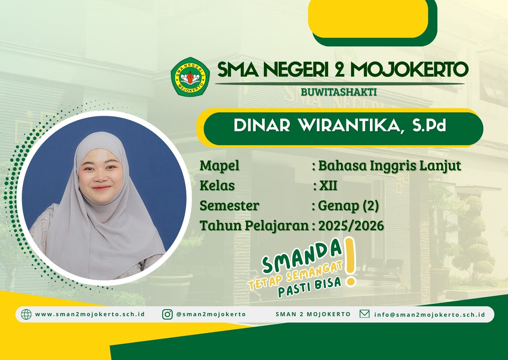 BAHASA INGGRIS TINGKAT LANJUT XII SEMESTER 6